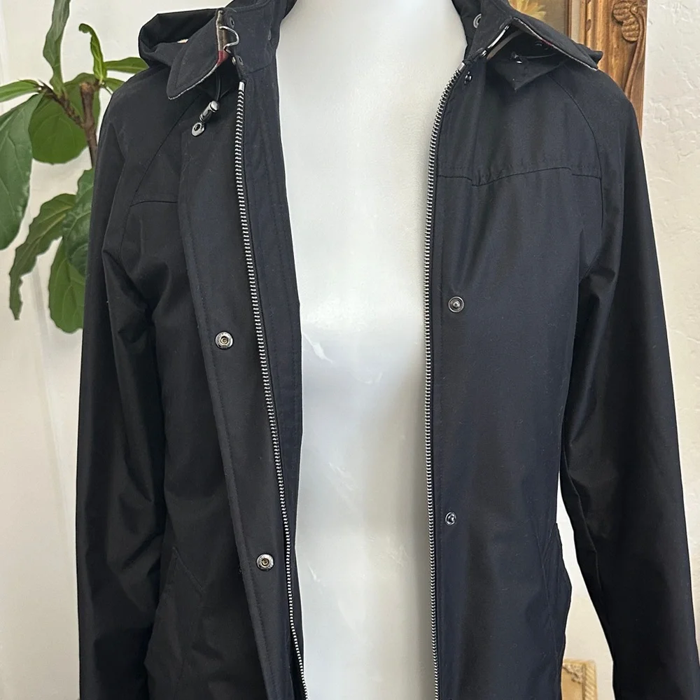 Burberry Black Hooded Trench Coat - Picture 6 of 16